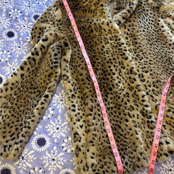 New Noriko Leopard Faux fur Jacket Medium - Picture 7 of 9